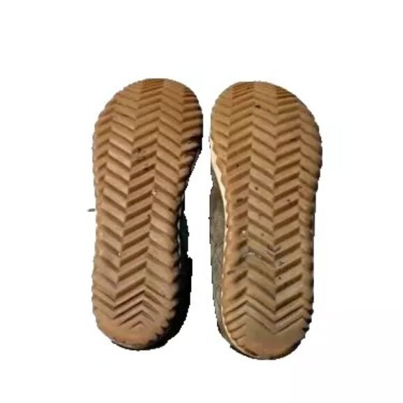 Sorel Out N About Moc Moccasins Olive Gray Suede Wool Shearling Lined Size 8 - Picture 9 of 10